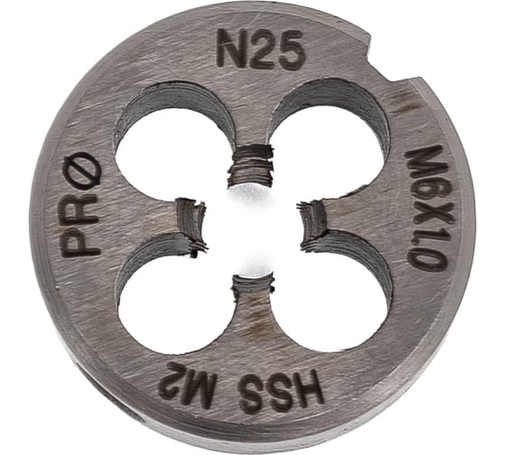 Изображение товара Плашка M6x1 HSS 4341 ПрофОснастка №25 арт. 50411125