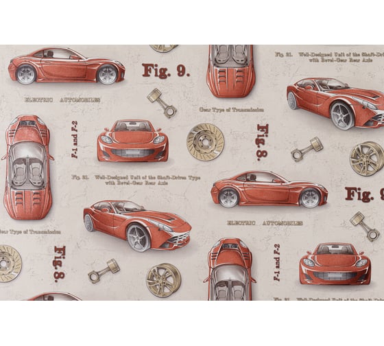 Изображение товара Обои горячего тиснения на флизелиновой основе Артекс Стритрейсинг, 10 м, 1.06 м 10393-02