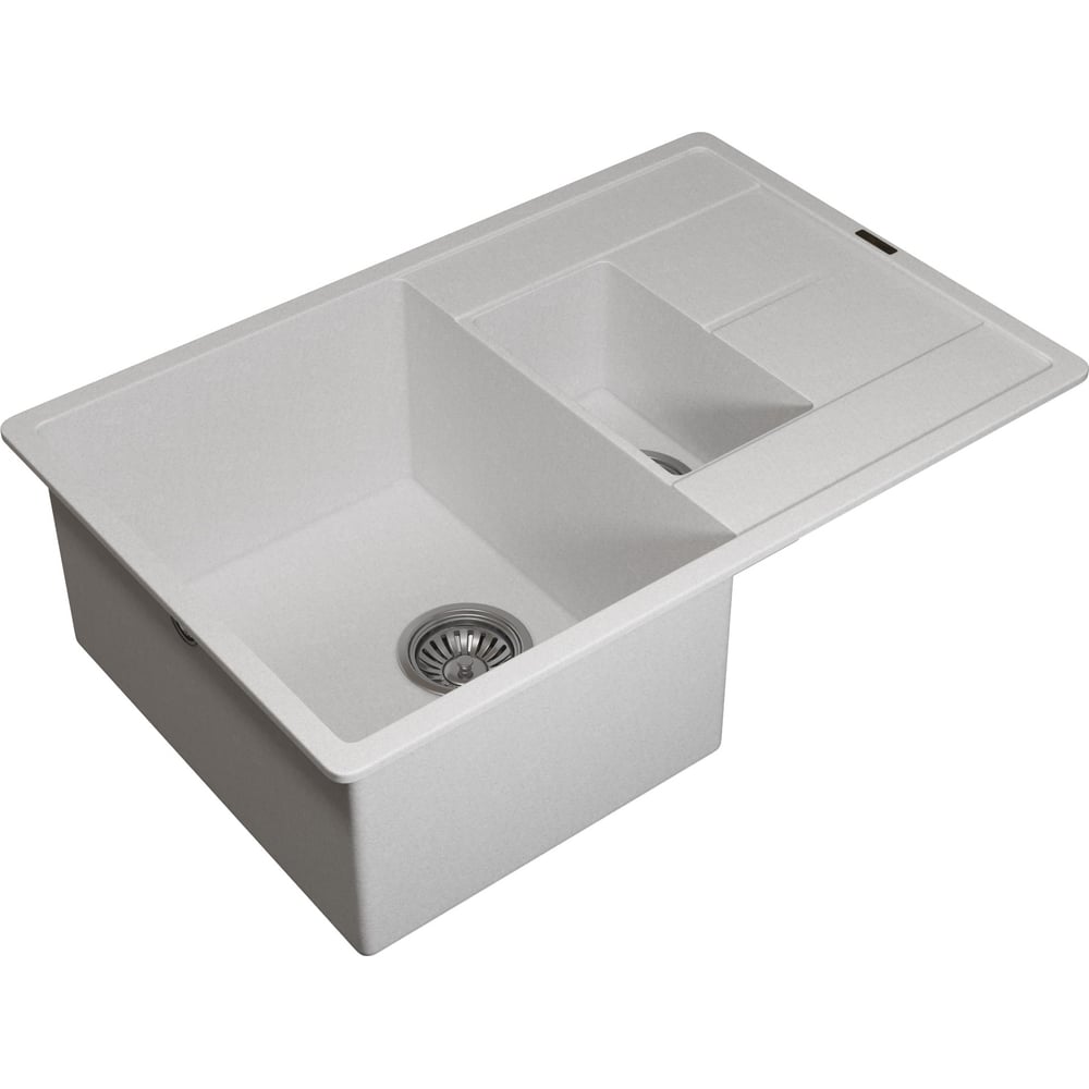 Изображение товара Кухонная мойка Uperwood Quartz UPD-05_01 белая двухсекционная