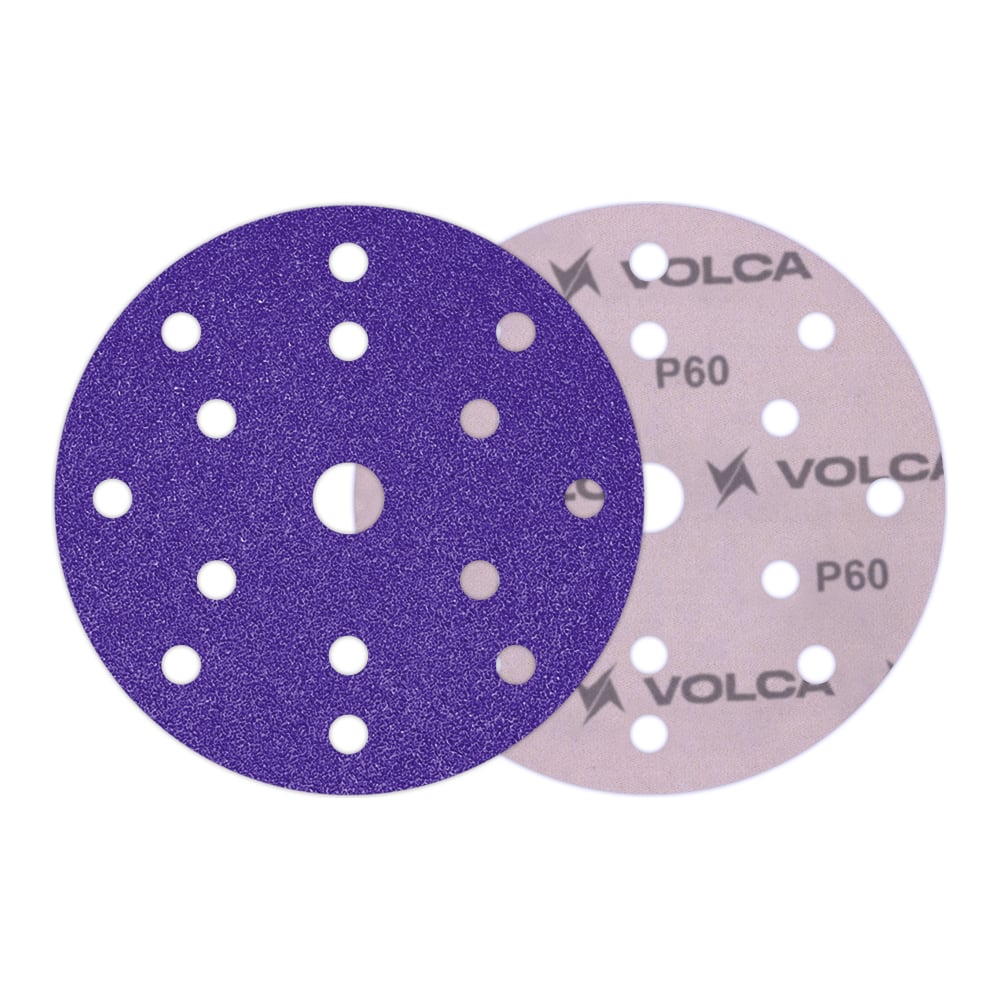 Изображение товара Диск абразивный AMETHYST керамика 150 мм 15 отверстий 50 шт VOLCA