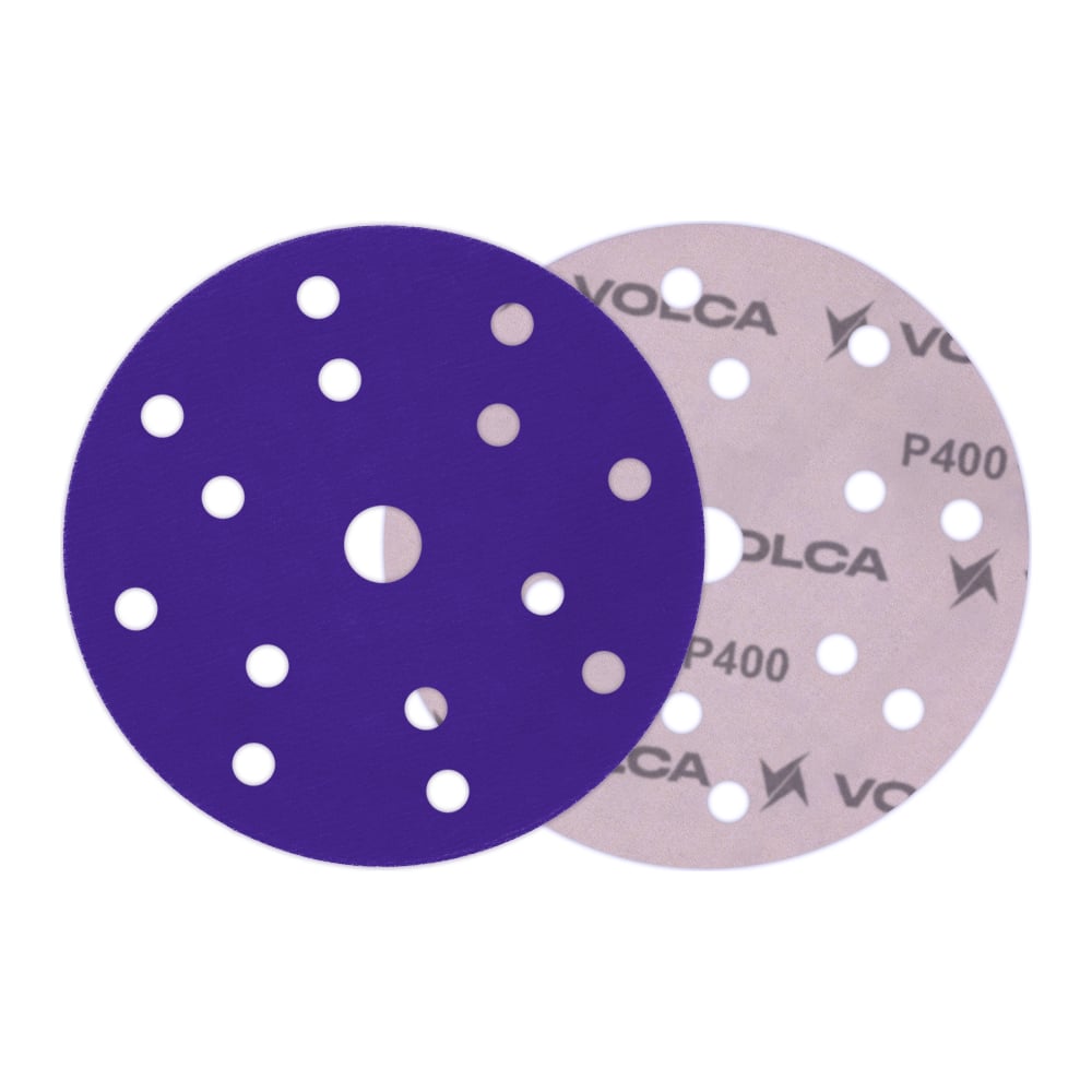 Изображение товара Диск абразивный AMETHYST керамика 150 мм 15 отверстий P400 50 шт VOLCA