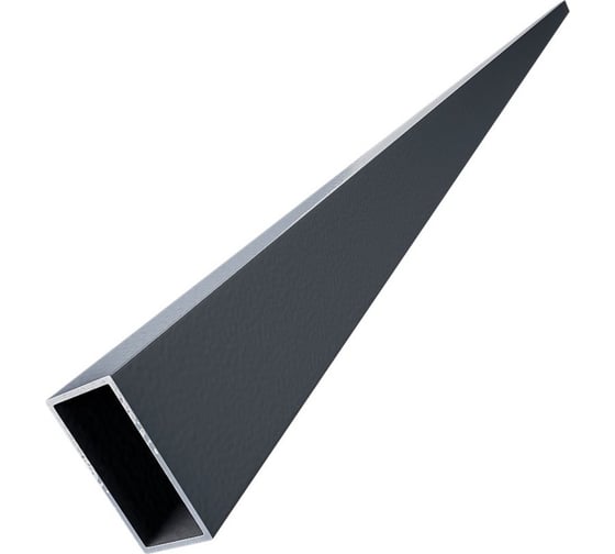 Изображение товара Лага для забора Русская Свая 40x20x1.5 мм, 2,5 м, серая RAL 7024, цинк+ порошковое покрытие laga-40-20-7024