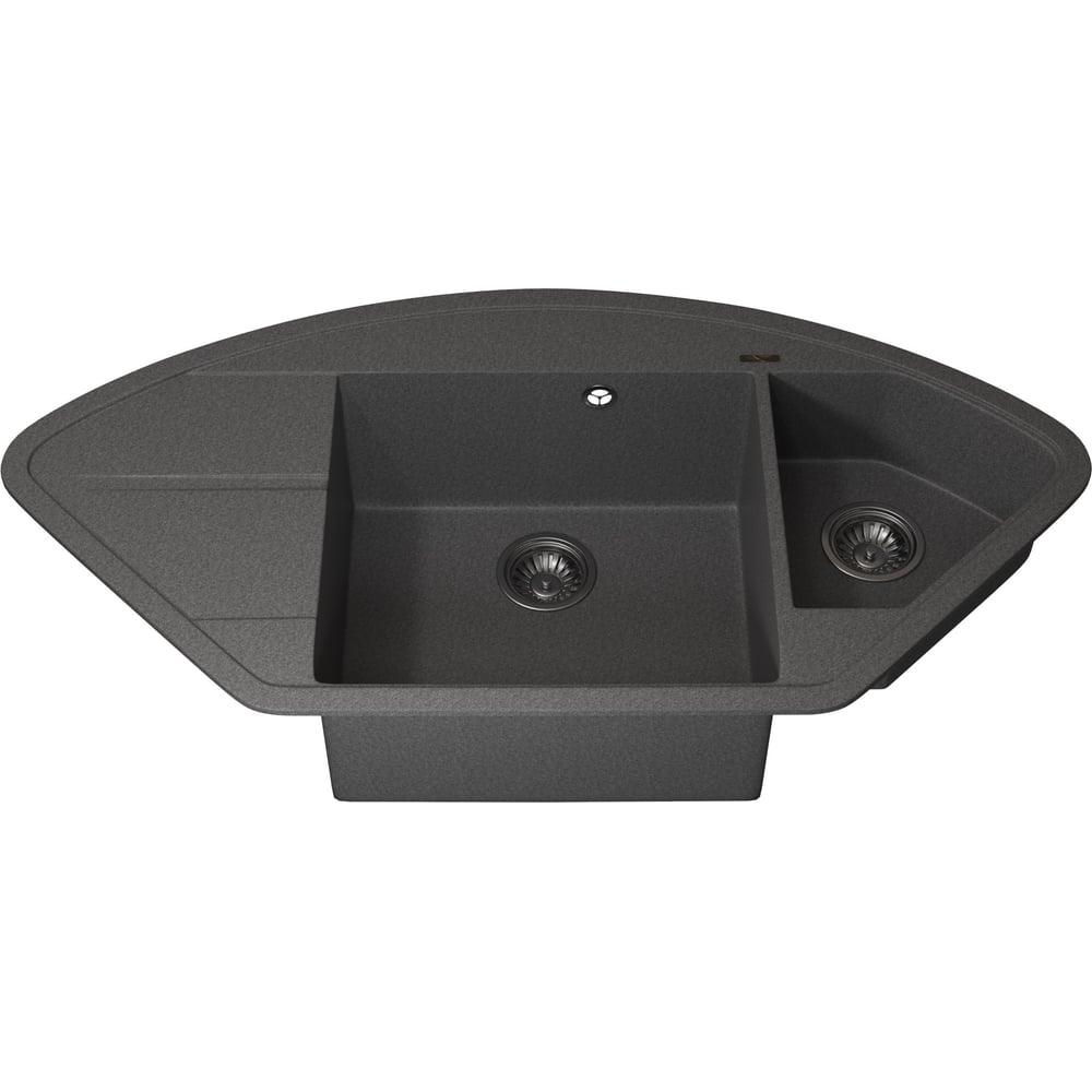 Изображение товара Кухонная угловая мойка Uperwood Quartz UPD-06_03 с двумя чашами