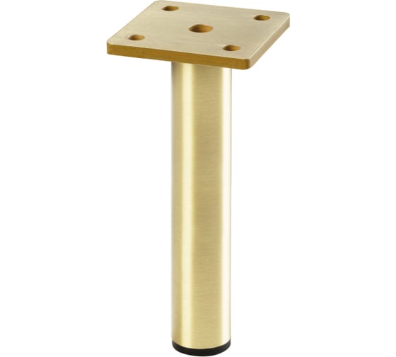 Изображение товара Ножка мебельная GTV RONDA Simple h-150мм, брашированное золото NM-RONDA-S-150-18