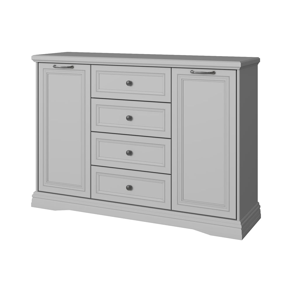 Изображение товара Тумба Anrex VALENCIA 2D4S серый классическая мебель для хранения