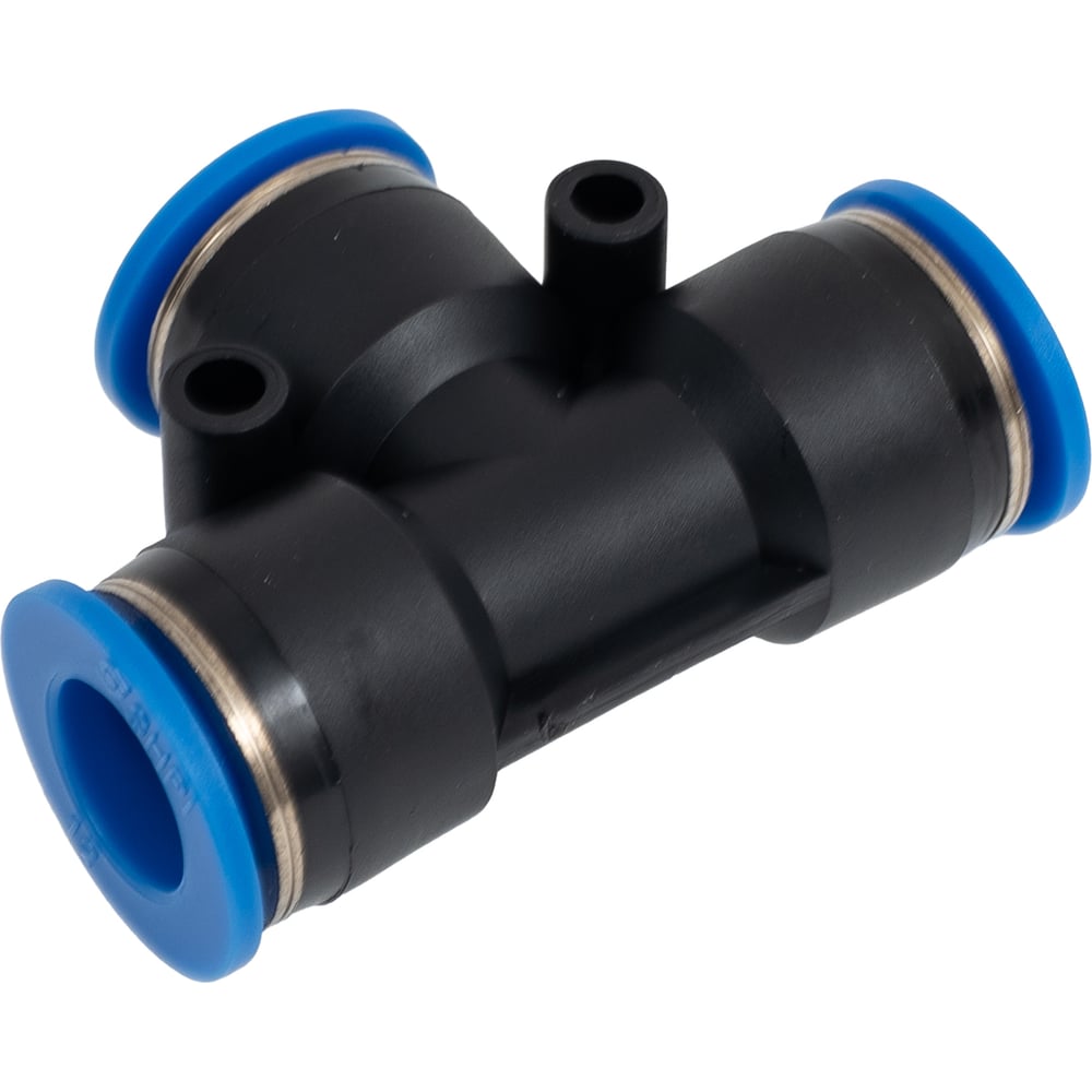 Изображение товара Тройник цанговый T-образный соединительный 12 мм SHPI PUT 12 для труб водопровода