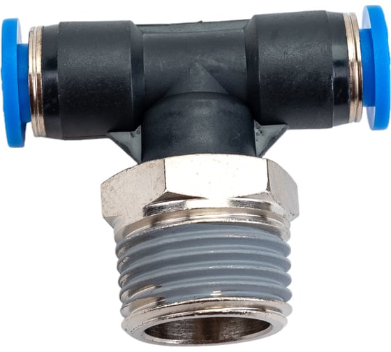 Изображение товара Тройник цанговый T-образный с наружной резьбой (8 мм; 1/2M) SHPI PT 08-R04