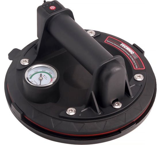 Изображение товара Присоска TECHNICOM вакуумная аккумуляторная, 900 мАч, нагрузка 160кг, чаша 200мм, для гладкой и пористой поверхности TC-F180