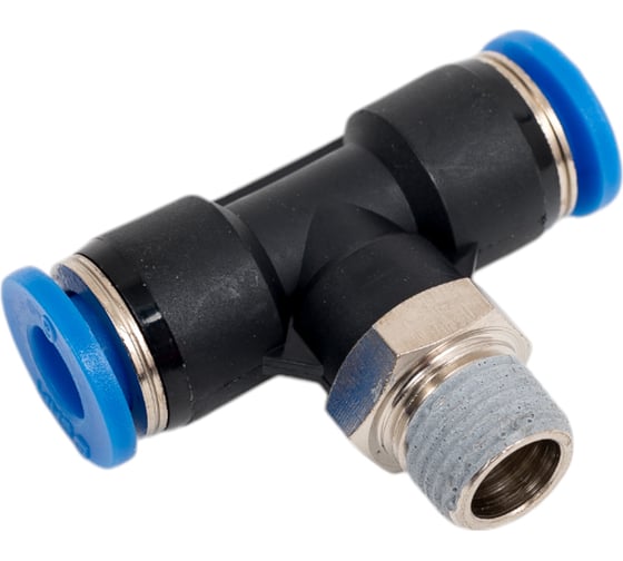 Изображение товара Тройник цанговый T-образный с наружной резьбой (6 мм; 1/8M) SHPI PT 06-R01