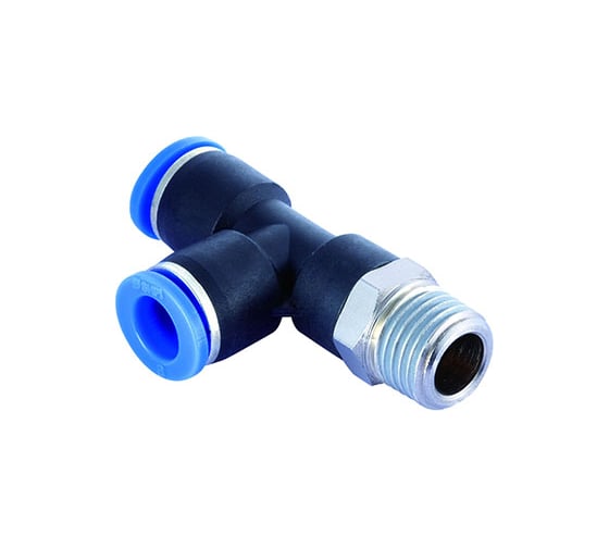 Изображение товара Тройник цанговый T-образный с наружной резьбой (3/8M; 4 мм) SHPI PST 04-R03