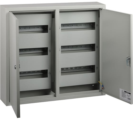 Изображение товара Корпус металлический навесной ЭРА ЩРН72 2х дверный (540x600x120) IP31 УХЛЗ серый Б0062915