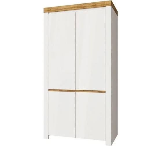 Изображение товара Шкаф Anrex 2DG с полками, TAURUS, цвет белый\дуб вотан 726062