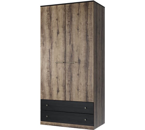 Изображение товара Шкаф Anrex 2DG2S, JAGGER, цвет Дуб монастырский/Черный 660949