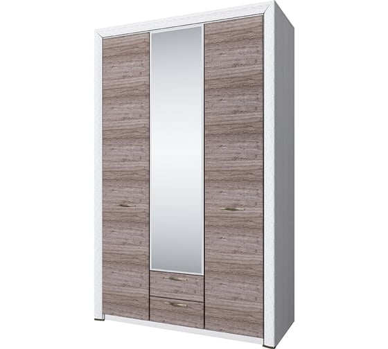 Изображение товара Шкаф Anrex 3D2S Z, OLIVIA, цвет вудлайн кремовый/дуб анкона 647128