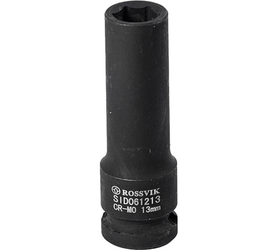 Изображение товара Головка торцевая ударная глубокая 6-гранная (13 мм; 1/2DR) ROSSVIK SID061213