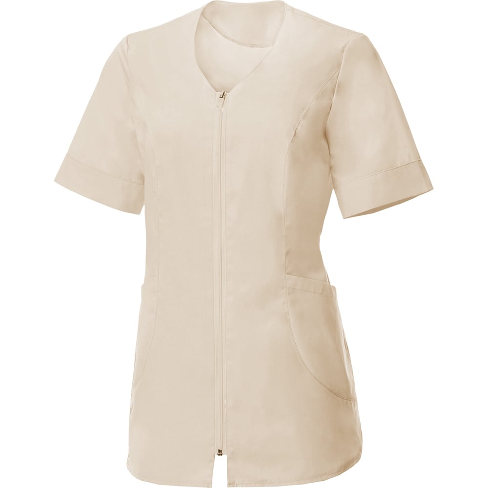 Изображение товара Женская куртка со смесью полиэфир и хлопок, бежевый, размер 48-50