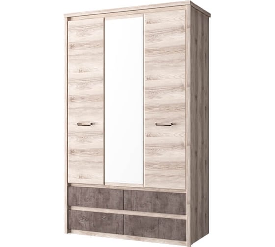 Изображение товара Шкаф Anrex 3DG4S Z, JAZZ, цвет Каштан найроби/Оникс 657511