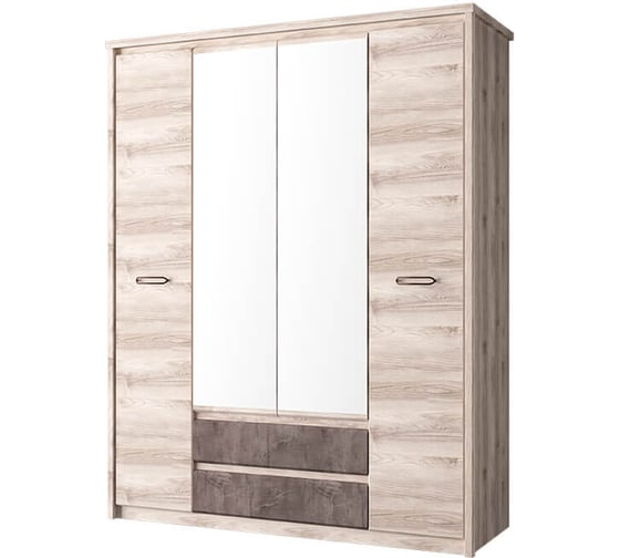 Изображение товара Шкаф Anrex 4DG2S Z, JAZZ, цвет Каштан найроби/Оникс 667692