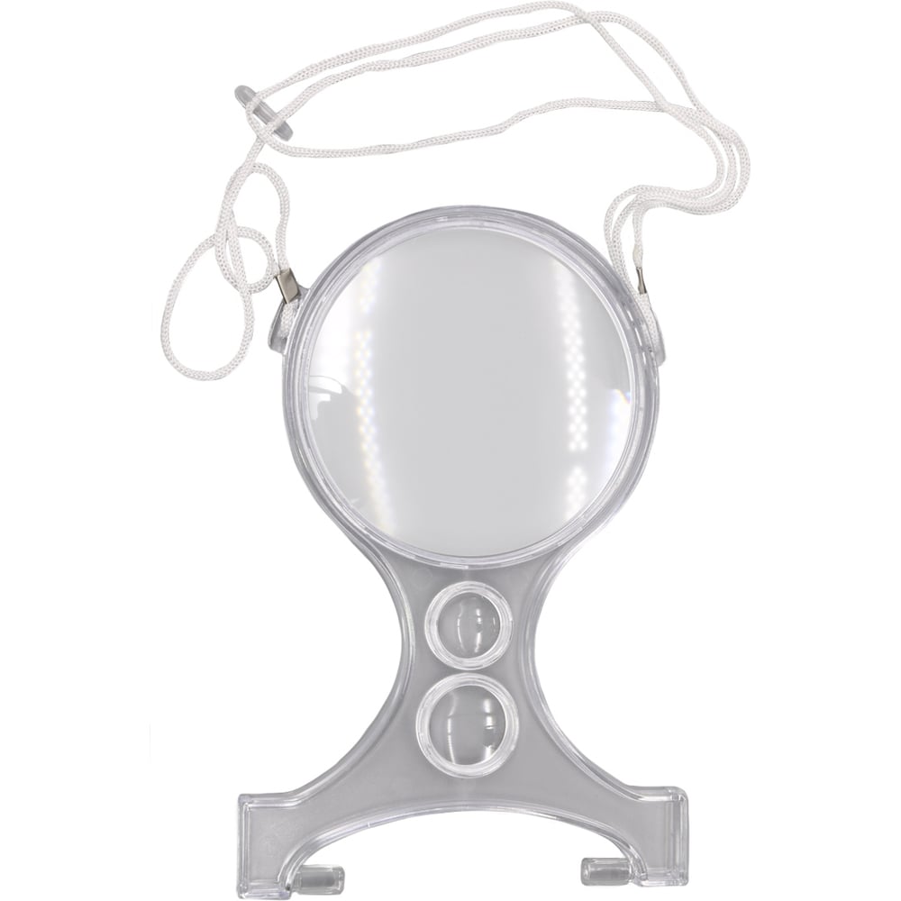 Изображение товара Лупа с лентой для рукоделия и чтения Hobby&pro 7727470 круглая 102 мм подсветка