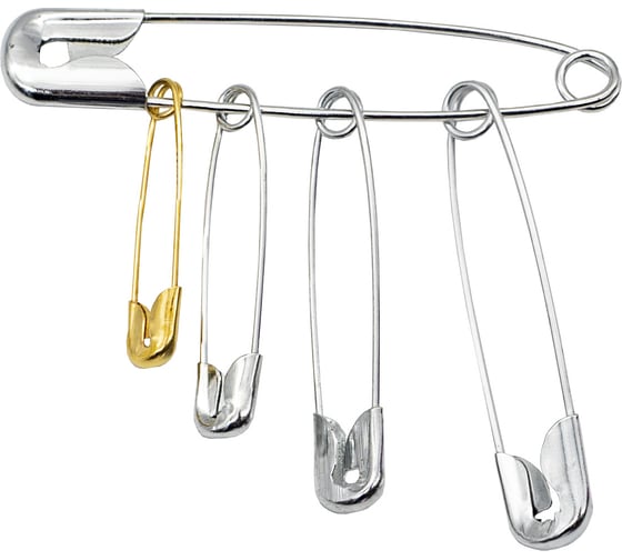 Изображение товара Булавки безопасные Hobby&pro в пластиковой коробке, ассорти, 174шт 7729536