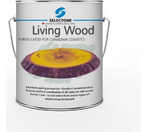 Изображение товара Полупрозрачное масло Selectone для дерева на основе водоотталкивающего льняного масла Livind Wood 1500-1