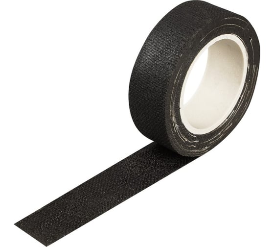 Изображение товара Изолента ХБ на тканевой основе AIRLINE 50 г., прорезиненная, 19х0,4 мм, 4 м, черная ADHB001