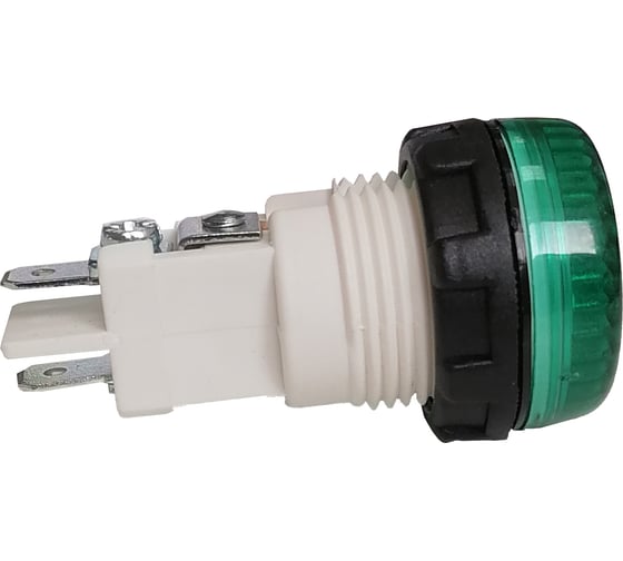 Изображение товара Сигнальная арматура Emas зеленая 22мм под лампу с резьбой Ba9S S224NY7