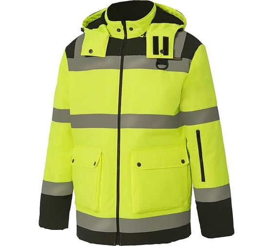 Изображение товара Куртка утепленная СОЮЗСПЕЦОДЕЖДА СПЕКТР лимон, черная, размер 48-50 L 2000000259802