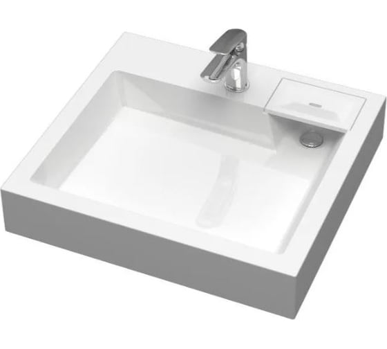 Изображение товара Раковина над стиральной машиной Uperwood Vission_60x50 см, белая глянцевая 45483000000