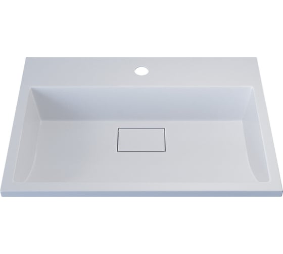 Изображение товара Раковина для ванной полувстраиваемая Uperwood Barsa_50 см, прямоугольная, белая 2901120345