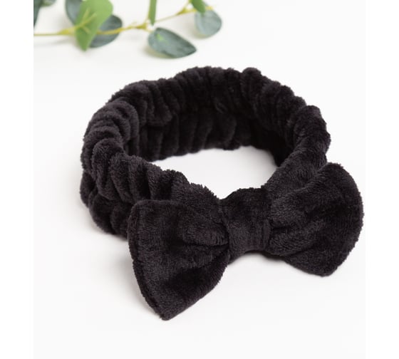 Изображение товара Повязка на голову Этель черный, 100% п/э 9211394