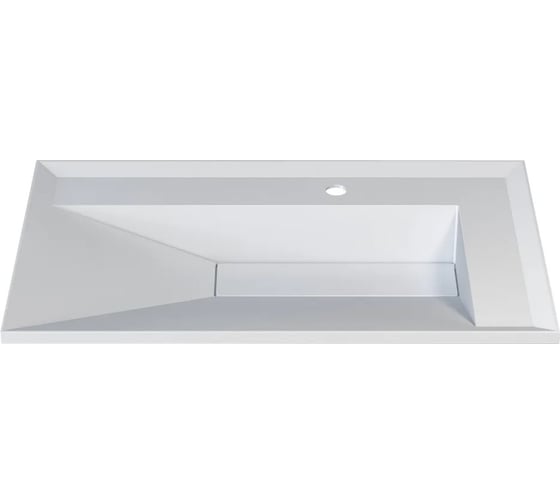 Изображение товара Раковина для ванной полувстраиваемая Uperwood Lotus_80 см, прямоугольная, белая матовая 35480000000