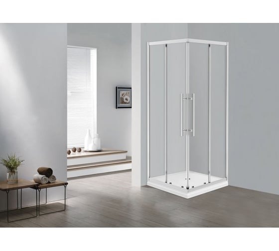 Изображение товара Ограждение душевое ESBANO ESF-90KV-C хром ESOGF90KVС