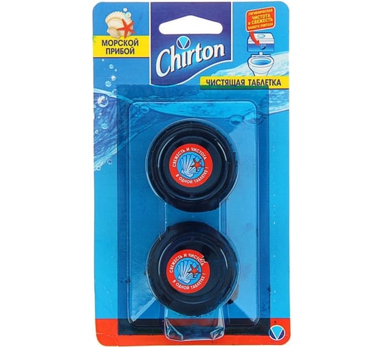 Изображение товара Таблетки для бачка унитаза Chirton 2 шт. Морской 172935
