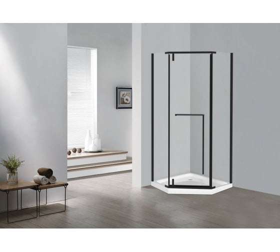 Изображение товара Ограждение душевое ESBANO ESS-90PR-B черный ESOGS90PRB