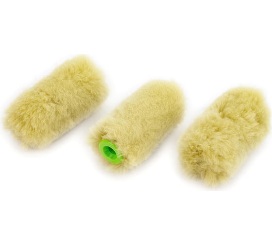 Изображение товара Мини-валик ON ЗЕЛЕНЫЙ МЕХ полиакрил, ворс 11 мм, 55х15 мм, 3 шт.уп. 02-02-201