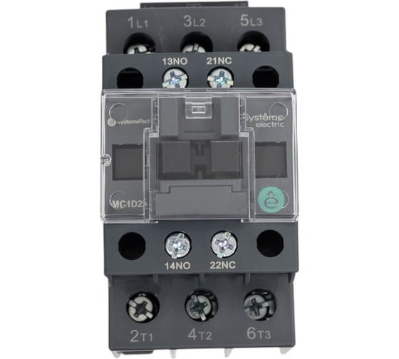 Изображение товара Контактор Systeme Electric MC1D 3п 25А кат. 24В DC 1НО+1НЗ SE MC1D25BD