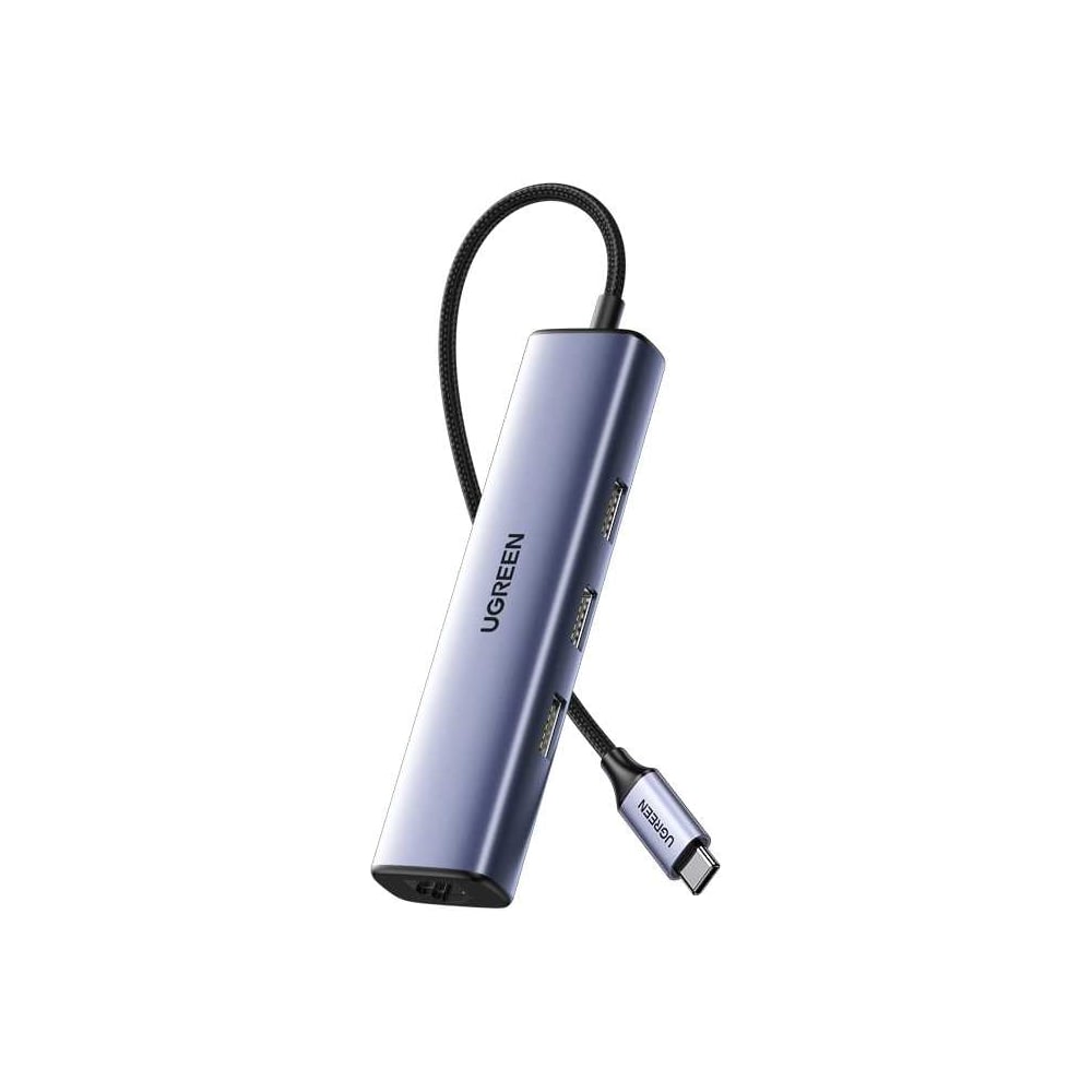 Изображение товара Универсальный USB-C адаптер с Ethernet и 3 портами USB 3.0 Ugreen CM475