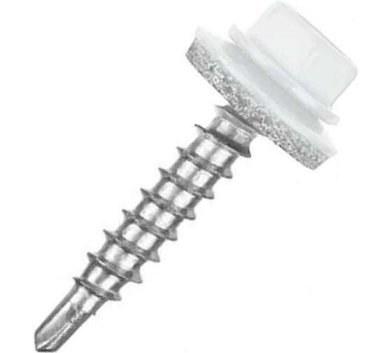 Изображение товара Саморез для крепления кровли STEELREX RAL9003 5.5x19, 70 шт. 0140055019B4000070329003