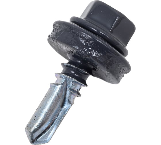 Изображение товара Саморез для крепления кровли STEELREX RAL7024 5.5x19, 70 шт. 0140055019B4000070327024