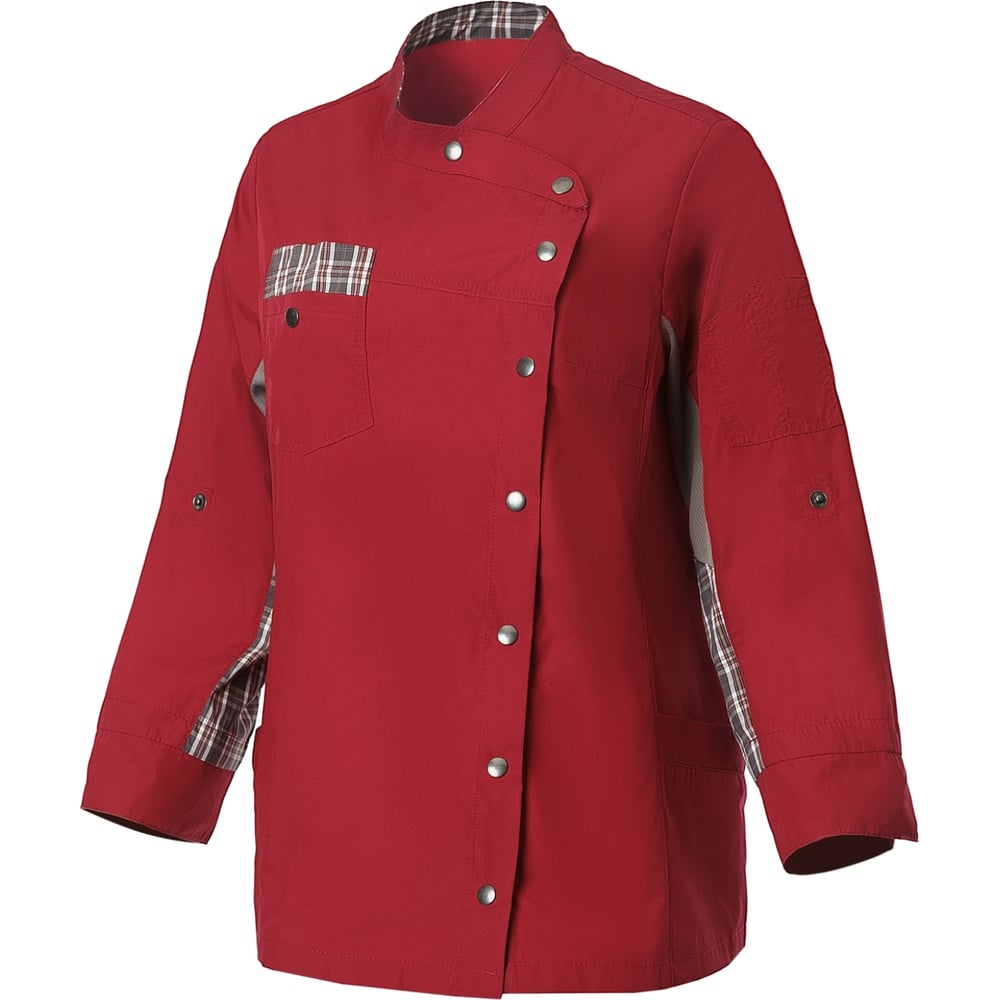 Изображение товара Поварской женский китель СОЮЗСПЕЦОДЕЖДА РИСТРЕТТО ШЕФ Лайт бордо 42-44