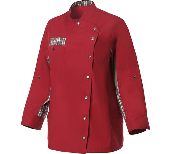 Изображение товара Поварской китель женский СОЮЗСПЕЦОДЕЖДА РИСТРЕТТО ШЕФ Лайт бордо, 42-44 2000000257839