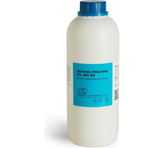 Изображение товара Масло вазелиновое прозрачное SEWING MACHINE OIL ISO 32 пластиковая бутылка 1000 мл для швейных машин ROX R194