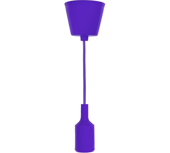 Изображение товара Патрон REXANT E27 силиконовый со шнуром 1 м фиолетовый 11-8887