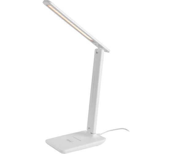 Изображение товара Светодиодный настольный светильник General Lighting Systems 8Вт, 450лм, 3000-6000К, белый свет, сенсорное включение, белый GLTL-043 800043