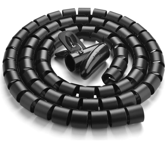 Изображение товара Трубка защитная для проводов Ugreen LP121 (30820) Protection Tube. Диаметр: 25 мм. Длина: 5 м. Цвет: черный 30820_