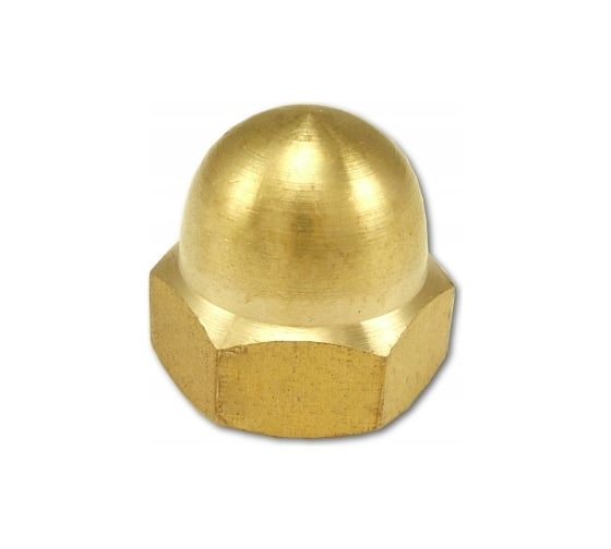 Изображение товара Гайка колпачковая ЦКИ DIN1587, М 6, лат., SW 10, 25 шт. 47956