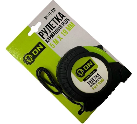 Изображение товара Карманная рулетка ON PLUS 3м х 16мм 05-01-101