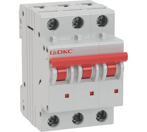 Изображение товара Автоматический модульный выключатель DKC YON MD63 3P 16А D 6kA 1 ШТ MD63 3D16 6 MD63-3D16-6
