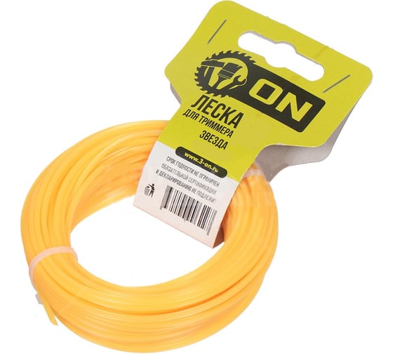 Изображение товара Леска триммерная Звезда (2 мм; 15 м) ON 15-01-003